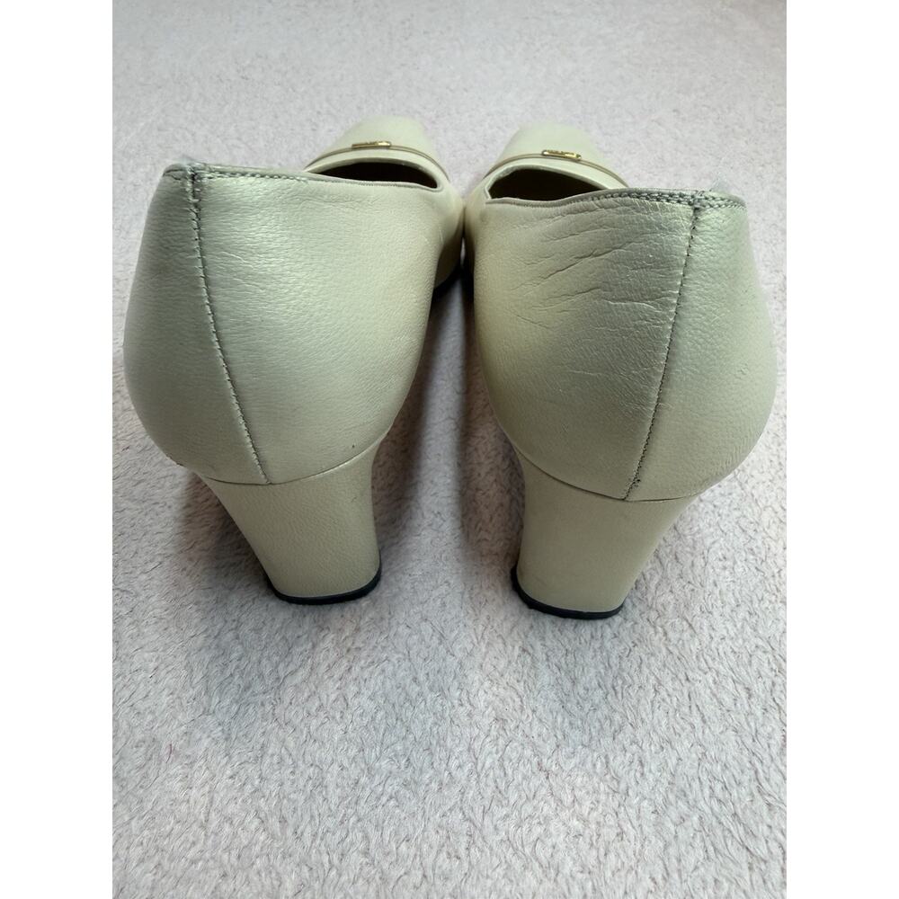 St. John Angela AJ224018 Leather Pumps 7B Made Italy Vintage - Picture 5 of 11